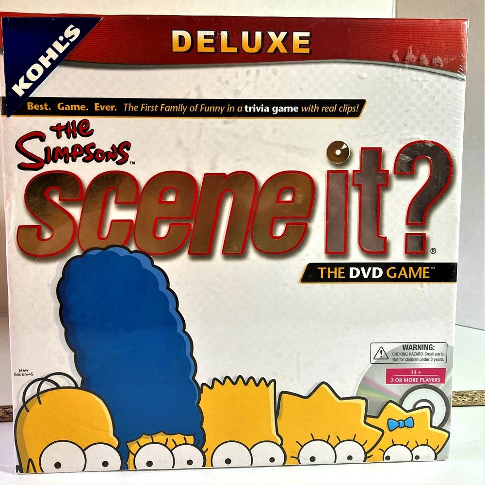 NWT "Scene It " The Simpsons DVD Game NWT Deluxe Edition 25800